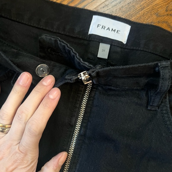 Frame Le High ‘N’ Tight Straight Zip Jean - Picture 6 of 6